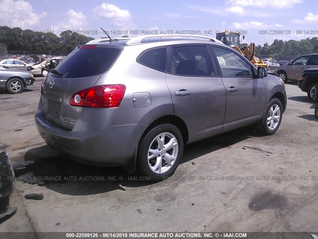 JN8AS58V29W439095 - 2009 NISSAN ROGUE S/SL GRAY photo 4