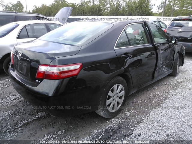 4T1BE46K08U218949 - 2008 TOYOTA CAMRY CE/LE/XLE/SE BLACK photo 4