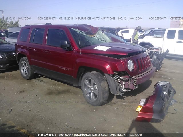 1C4NJRFB1GD658493 - 2016 JEEP PATRIOT LATITUDE RED photo 1