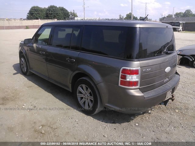 2FMGK5BC8CBD21442 - 2012 FORD FLEX SE GRAY photo 3