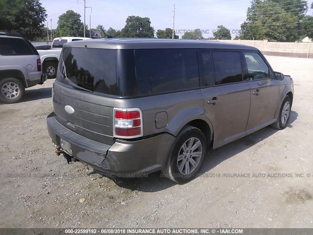 2FMGK5BC8CBD21442 - 2012 FORD FLEX SE GRAY photo 4