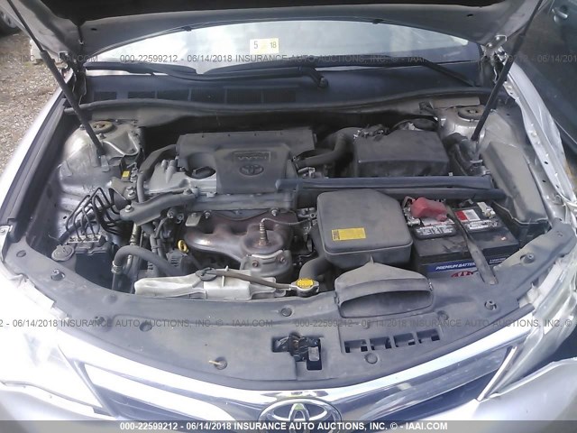 4T4BF1FK0DR276751 - 2013 TOYOTA CAMRY L/SE/LE/XLE 银色 照片 10