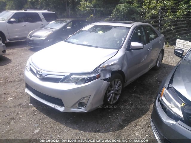 4T4BF1FK0DR276751 - 2013 TOYOTA CAMRY L/SE/LE/XLE SILVER photo 2