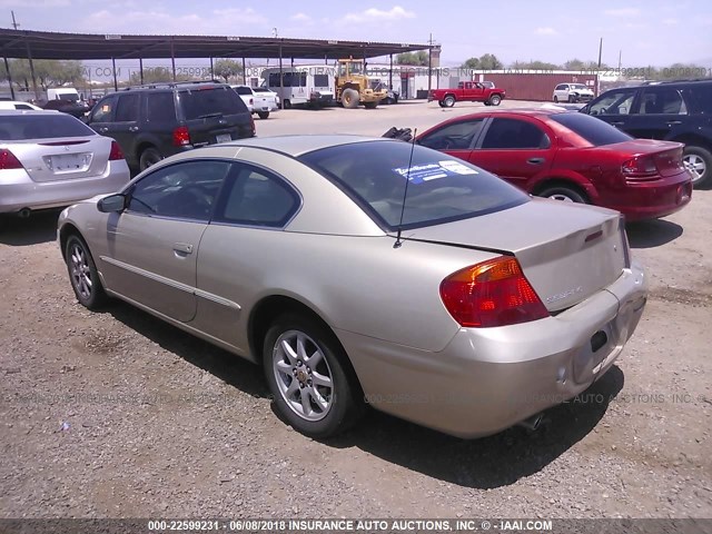 4C3AG42H21E107892 - 2001 CHRYSLER SEBRING LX GOLD photo 3