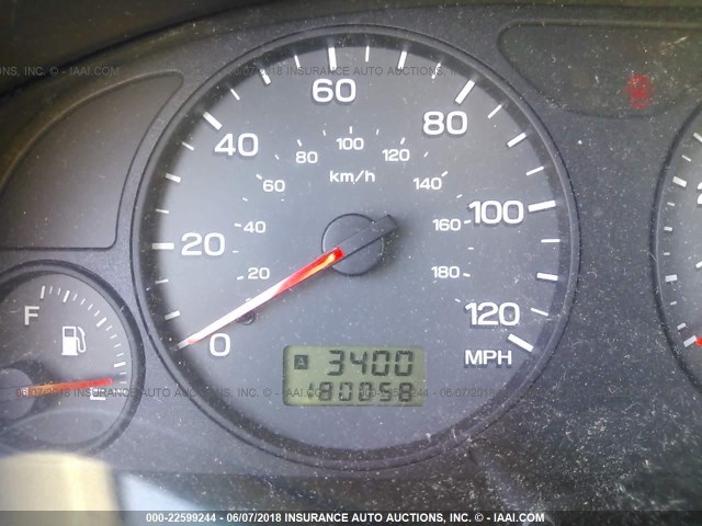 JF1SF65502G708621 - 2002 SUBARU FORESTER S Yaşıl foto 7