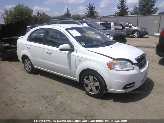 KL1TD56668B143536 - 2008 CHEVROLET AVEO LS WHITE photo 1