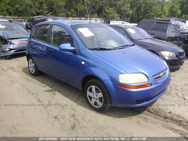 KL1TD62615B420584 - 2005 CHEVROLET AVEO LS 蓝色 照片 1