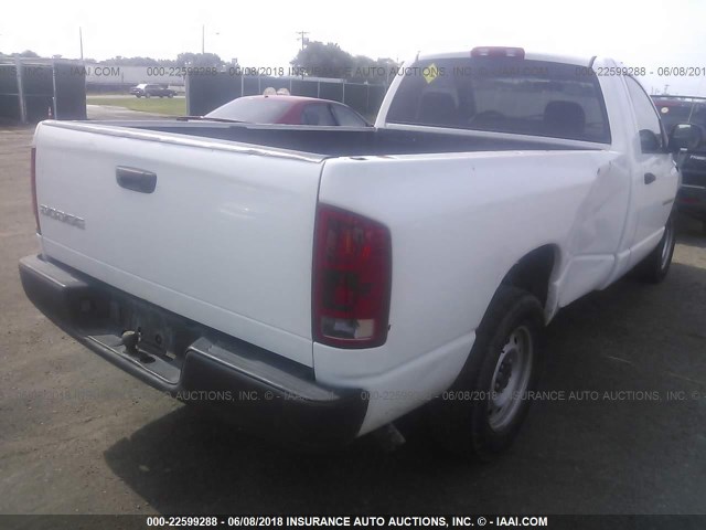 1D7HA16K04J274478 - 2004 DODGE RAM 1500 ST WHITE photo 4