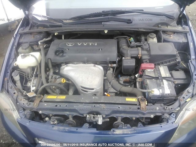 JTKDE177650043897 - 2005 TOYOTA SCION TC ლურჯი ფოტო 10