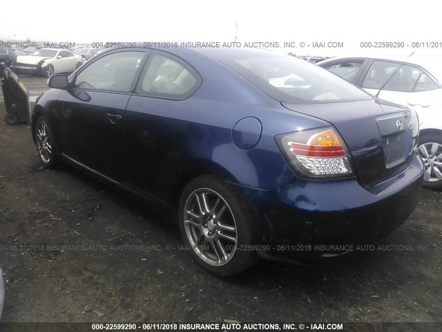 JTKDE177650043897 - 2005 TOYOTA SCION TC ლურჯი ფოტო 3