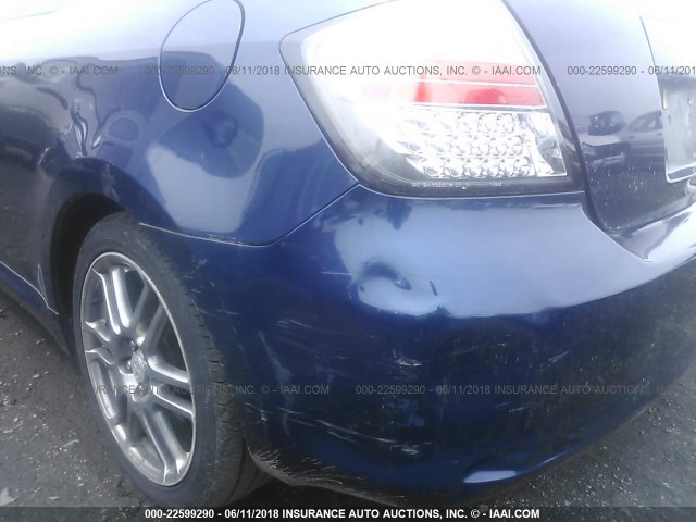 JTKDE177650043897 - 2005 TOYOTA SCION TC ლურჯი ფოტო 6