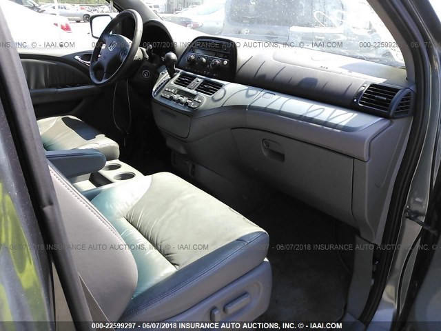 5FNRL3H69AB011641 - 2010 HONDA ODYSSEY EXL GRAY photo 5