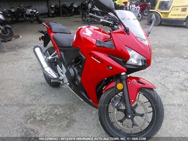 MLHPC4418D5000334 - 2013 HONDA CBR500 R RED photo 1