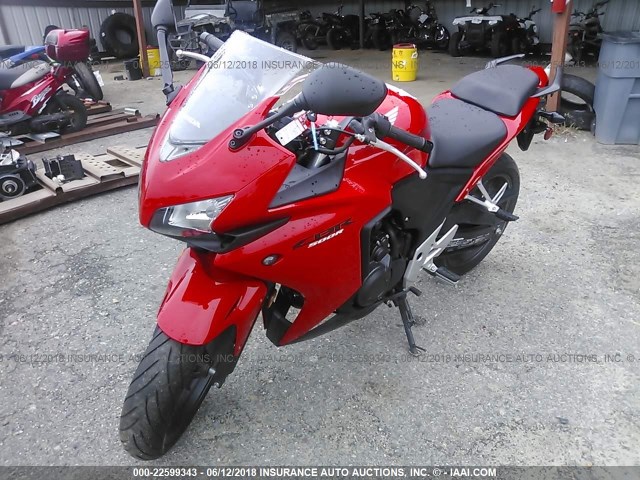 MLHPC4418D5000334 - 2013 HONDA CBR500 R RED photo 2