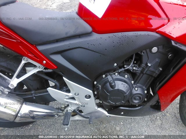 MLHPC4418D5000334 - 2013 HONDA CBR500 R RED photo 8