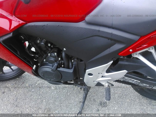 MLHPC4418D5000334 - 2013 HONDA CBR500 R RED photo 9