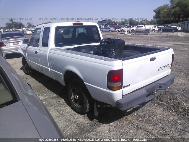 1FTCR14X8RPC46153 - 1994 FORD RANGER SUPER CAB WHITE photo 3