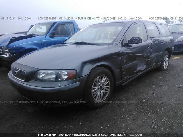 YV1SW61TX42425037 - 2004 VOLVO V70 GRAY photo 2