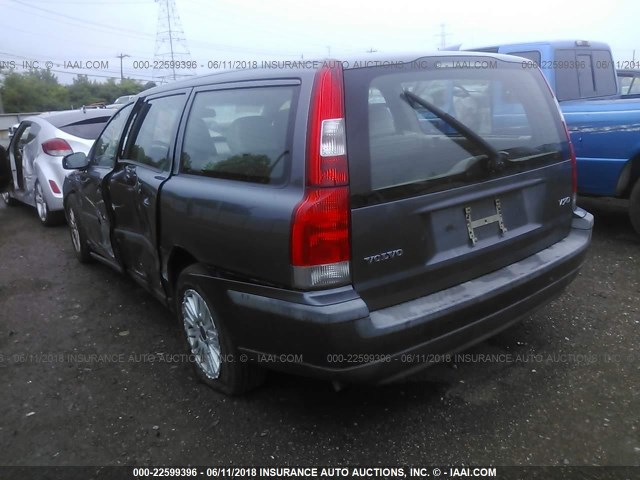 YV1SW61TX42425037 - 2004 VOLVO V70 GRAY photo 3