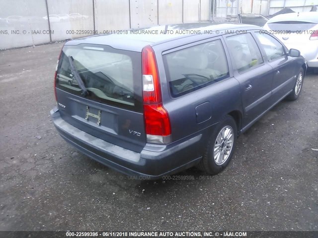 YV1SW61TX42425037 - 2004 VOLVO V70 GRAY photo 4