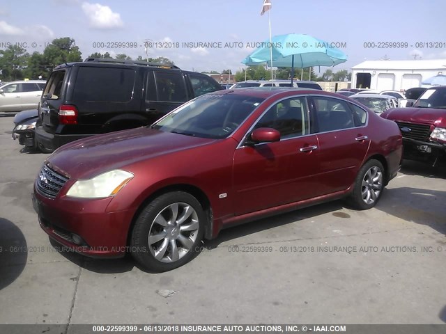 JNKAY01FX6M253827 - 2006 INFINITI M35 SPORT BURGUNDY photo 2