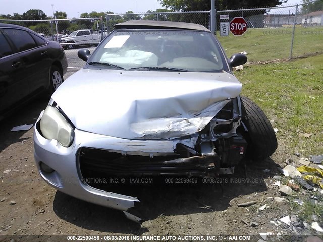 1C3EL55R66N282663 - 2006 CHRYSLER SEBRING TOURING SILVER photo 6