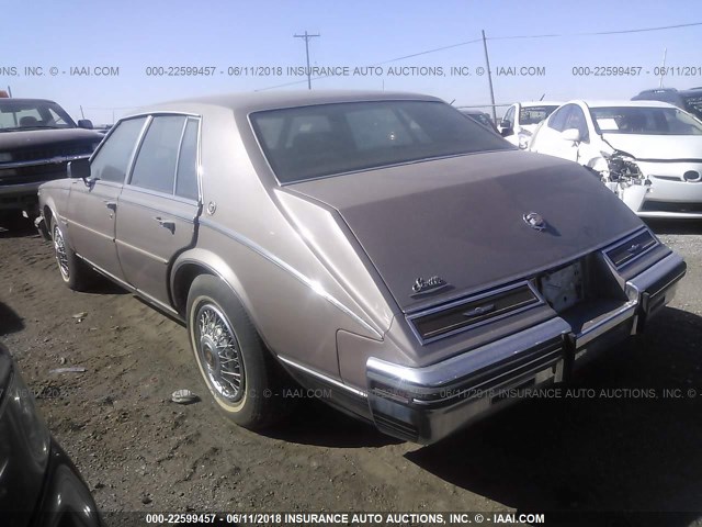 1G6AS6987DE817259 - 1983 CADILLAC SEVILLE TAN photo 3