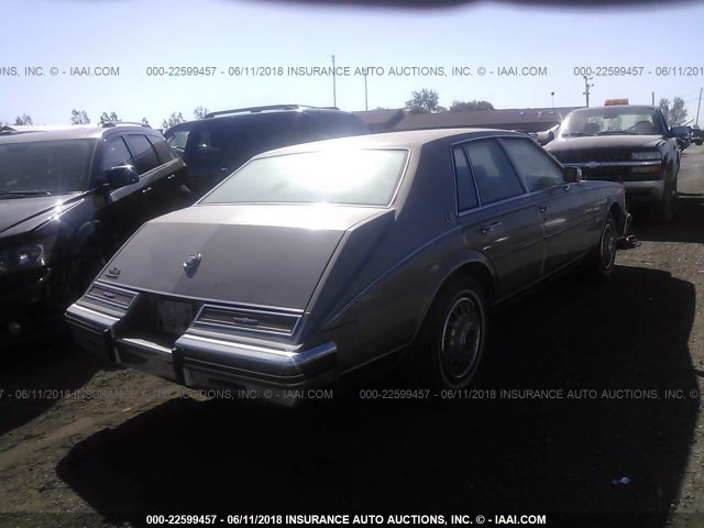 1G6AS6987DE817259 - 1983 CADILLAC SEVILLE TAN photo 4