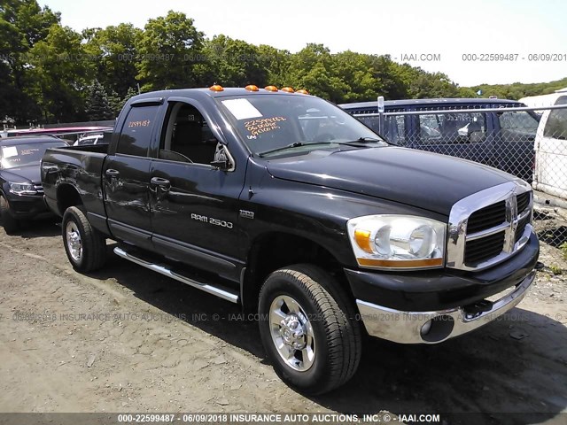 3D7KS28DX6G141688 - 2006 DODGE RAM 2500 ST/SLT BLACK photo 1