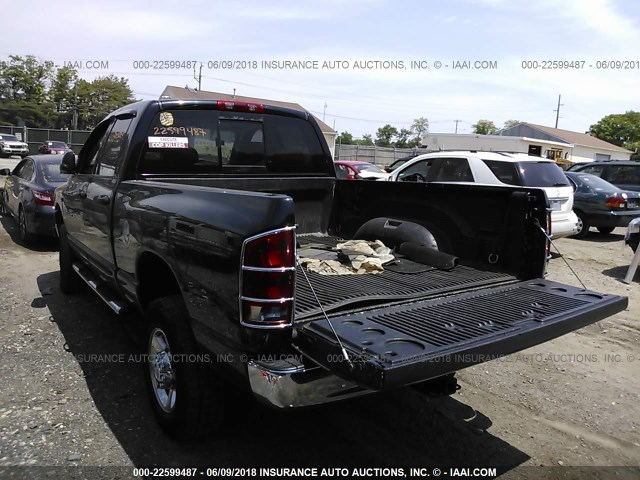 3D7KS28DX6G141688 - 2006 DODGE RAM 2500 ST/SLT BLACK photo 3