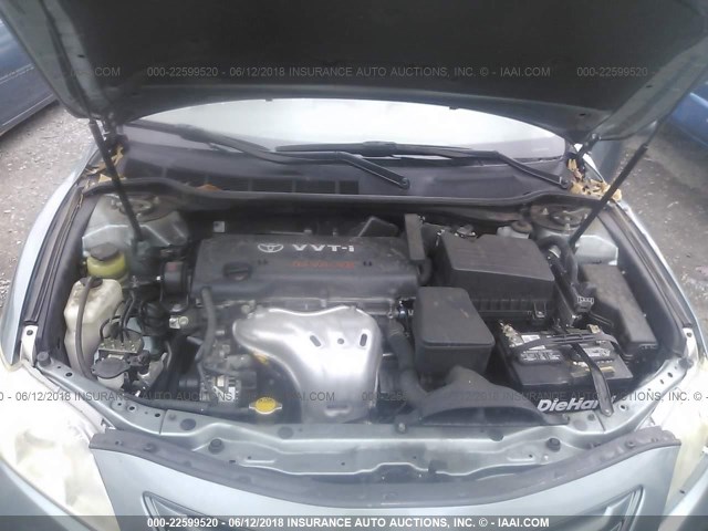 4T4BE46K89R048332 - 2009 TOYOTA CAMRY SE/LE/XLE 绿色 照片 10