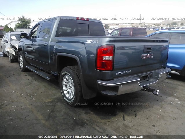 3GTU2UEC1EG111598 - 2014 GMC SIERRA K1500 SLE Light Blue photo 3