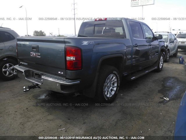 3GTU2UEC1EG111598 - 2014 GMC SIERRA K1500 SLE Light Blue photo 4