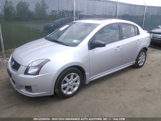 3N1AB6APXBL706821 - 2011 NISSAN SENTRA 2.0/2.0S/SR/2.0SL SILVER photo 2