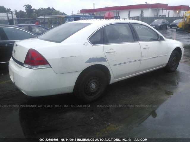 2G1WS581069329481 - 2006 CHEVROLET IMPALA POLICE WHITE photo 4