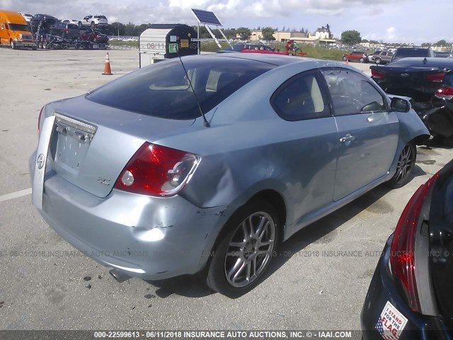 JTKDE177860107343 - 2006 TOYOTA SCION TC 浅蓝色 照片 4
