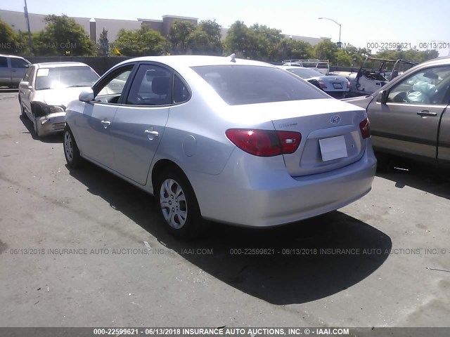 KMHDU46D99U716694 - 2009 HYUNDAI ELANTRA GLS/SE SILVER photo 3