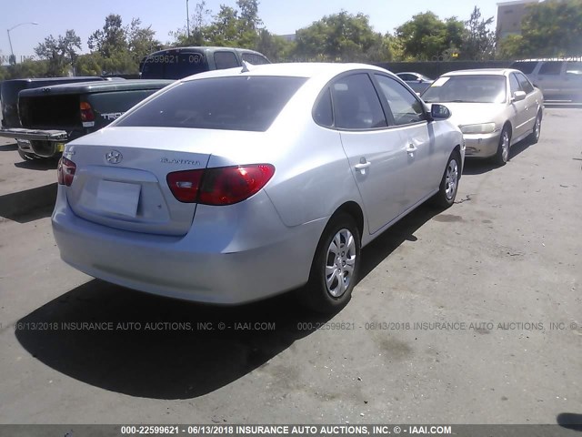 KMHDU46D99U716694 - 2009 HYUNDAI ELANTRA GLS/SE SILVER photo 4