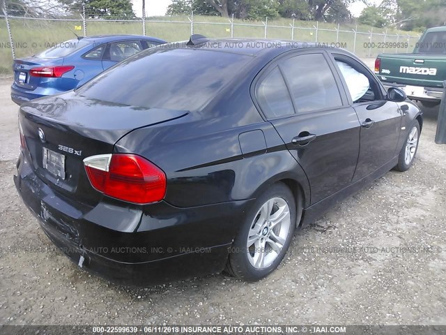 WBAVC93508K035644 - 2008 BMW 328 XI BLACK photo 4