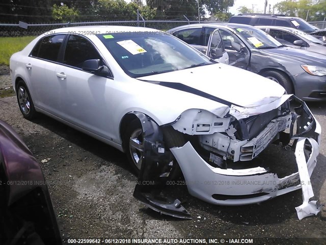 1G1ZA5E00AF105140 - 2010 CHEVROLET MALIBU LS WHITE photo 1