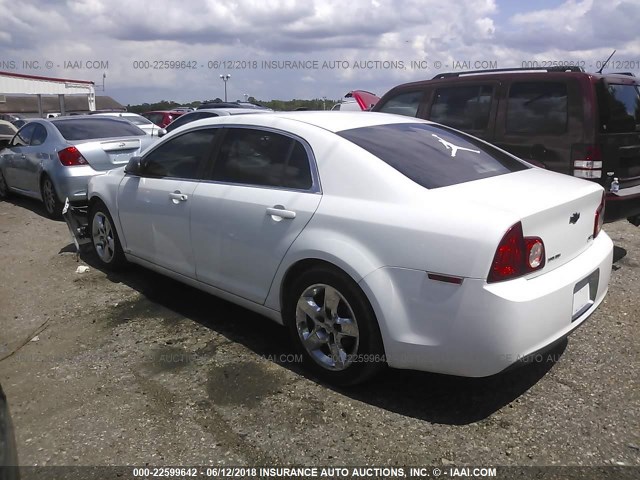 1G1ZA5E00AF105140 - 2010 CHEVROLET MALIBU LS WHITE photo 3