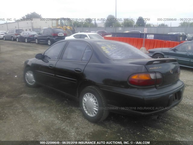 1G1NE52J22M535278 - 2002 CHEVROLET MALIBU LS BLACK photo 3