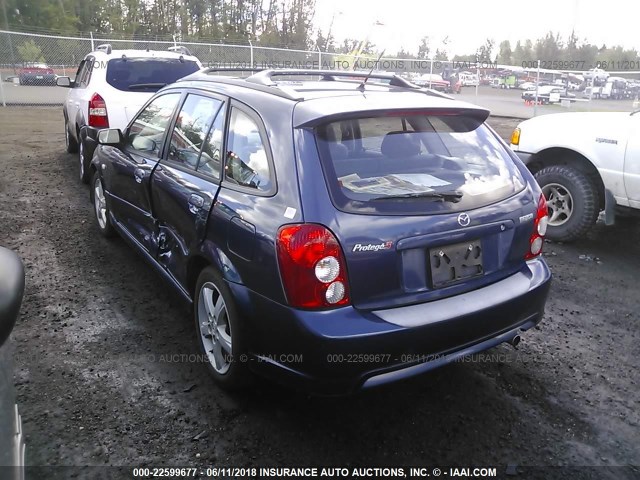 JM1BJ245531126330 - 2003 MAZDA PROTEGE PR5 蓝色 照片 3