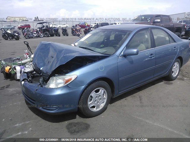4T1BF32K52U540085 - 2002 TOYOTA CAMRY LE/XLE/SE Mavi foto 2