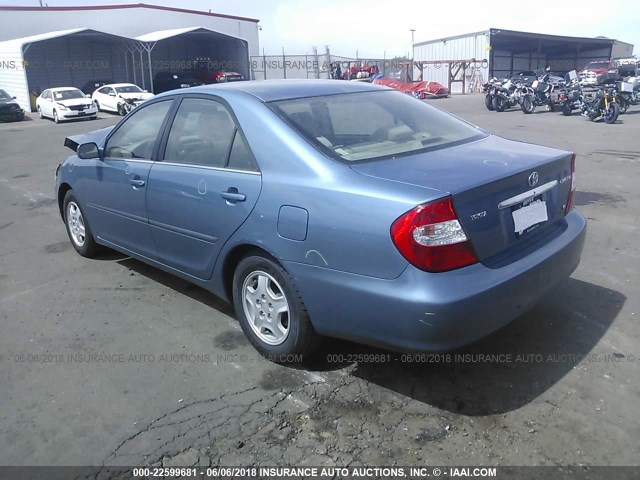 4T1BF32K52U540085 - 2002 TOYOTA CAMRY LE/XLE/SE Mavi foto 3