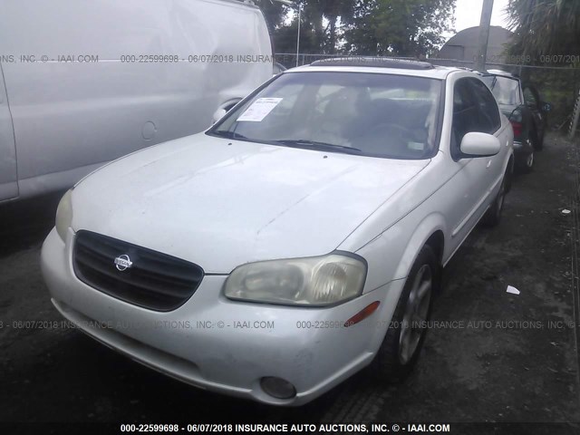 JN1CA31D7YT538561 - 2000 NISSAN MAXIMA GLE/GXE/SE WHITE photo 2