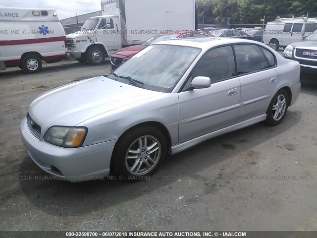 4S3BE646735202613 - 2003 SUBARU LEGACY GT SILVER photo 2