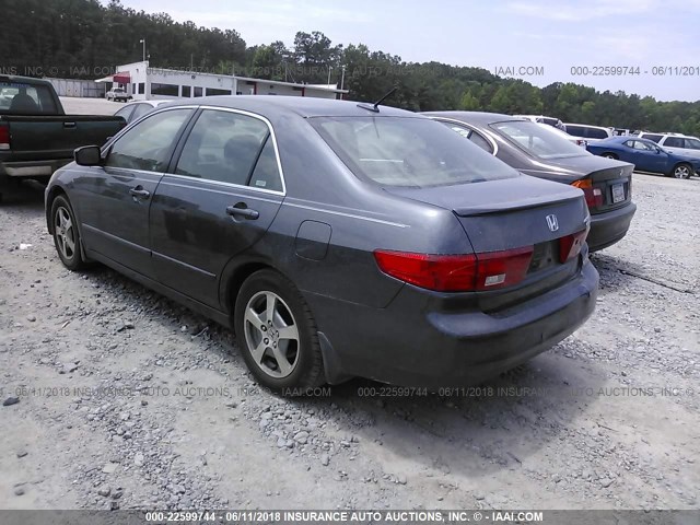 JHMCN36445C006902 - 2005 HONDA ACCORD HYBRID GRAY photo 3