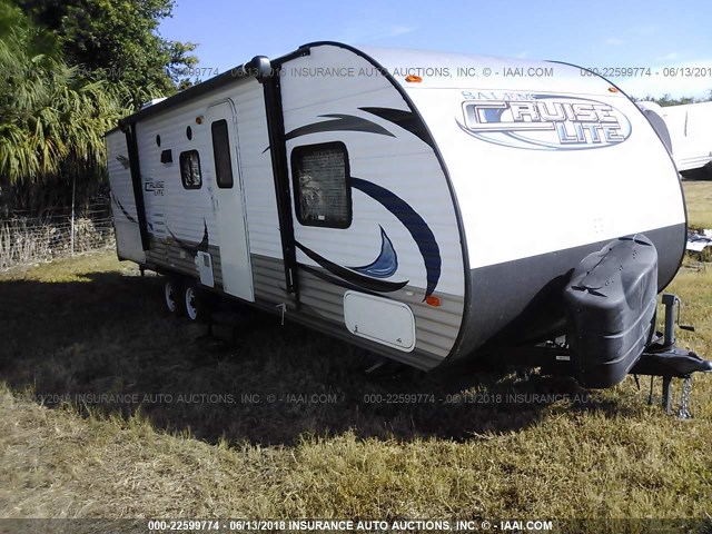 4X4TSMC23F7405811 - 2015 FOREST RIVER SALEM TRVL TRLR  WHITE photo 1