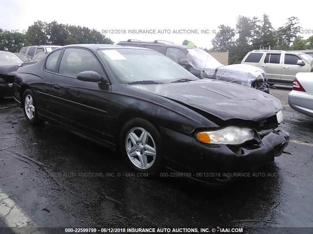 2G1WX12K639238805 - 2003 CHEVROLET MONTE CARLO SS BLACK photo 1